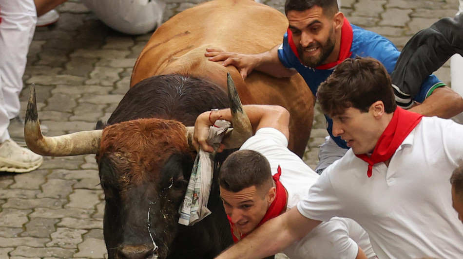 Senza incidenti la prima corsa con tori a san Fermin a Pamplona