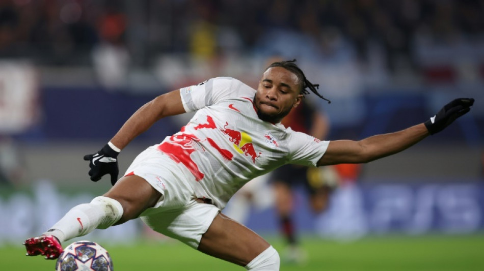 Leipzig's Nkunku in doubt for Man City clash with muscle tear