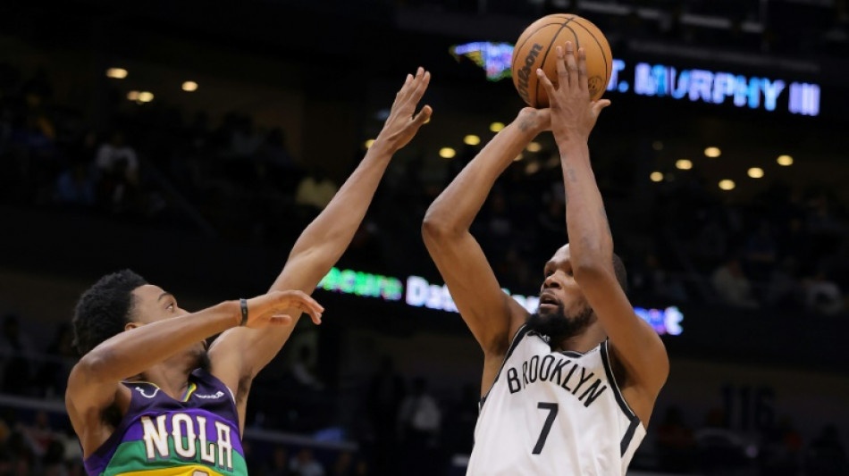 NBA: Durant m&egrave;ne Brooklyn &agrave; la victoire sur les Pelicans 