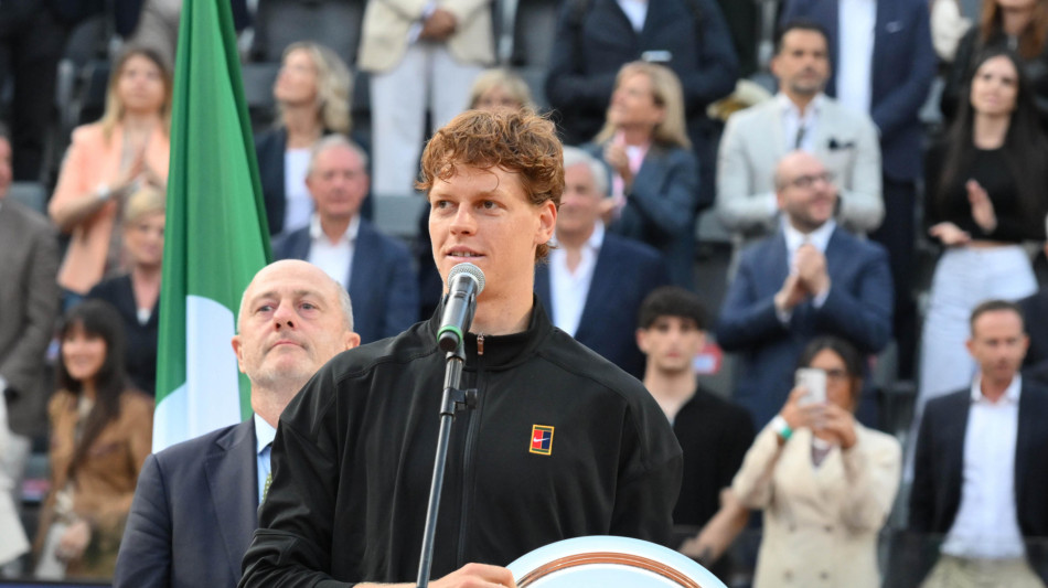 Sinner 'non &egrave; il risultato che speravo a Roma, ma sono grato'