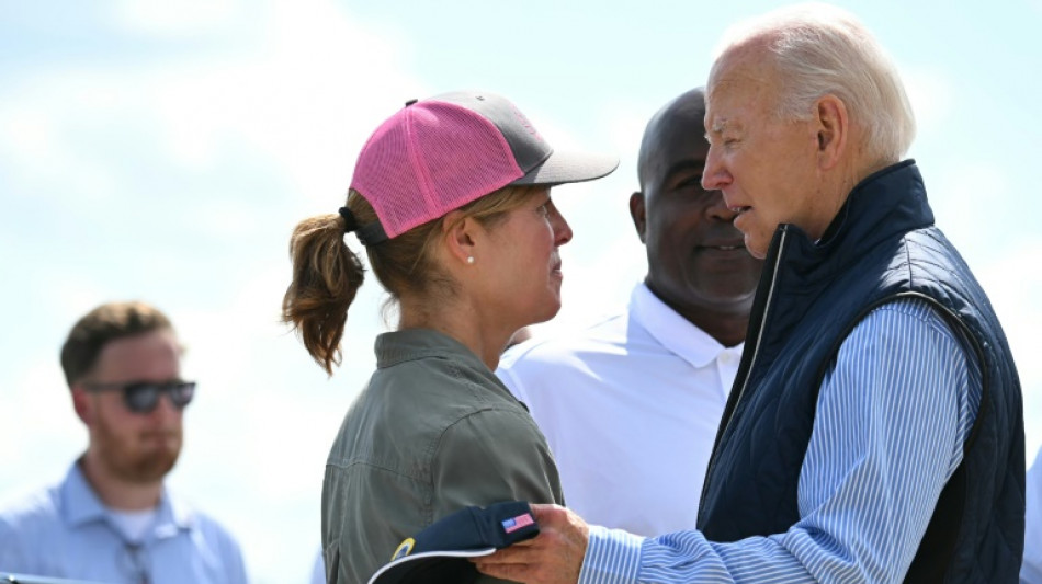 Biden et Harris dans trois Etats touch&eacute;s par l'ouragan H&eacute;l&egrave;ne