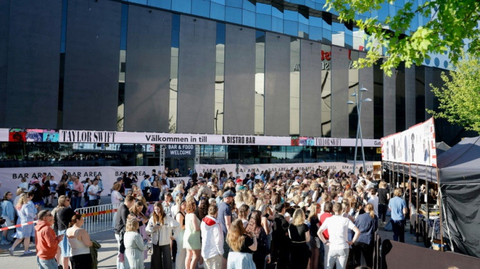 Su&egrave;de: "ru&eacute;e vers l'or" pour Stockholm avec Taylor Swift