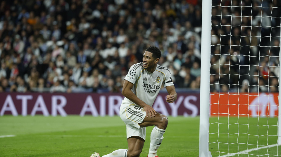 Champions: 6-1 non basta a Real, Bellingham si 'vendica' dei fischi dei tifosi