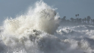 Des vagues g&eacute;antes s'&eacute;crasent sur la c&ocirc;te ouest am&eacute;ricaine