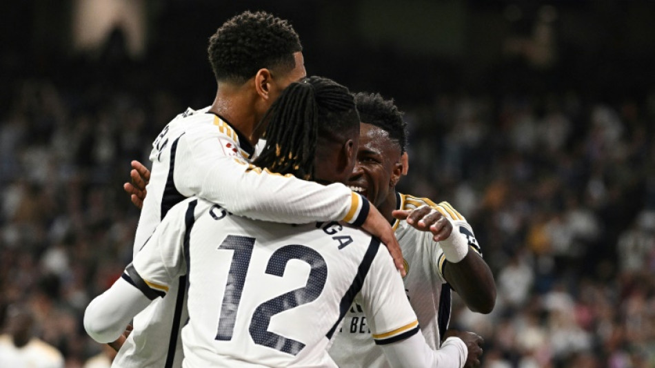 Espagne: le Real Madrid f&ecirc;te son titre avec une manita, Vinicius et Bellingham dansent encore