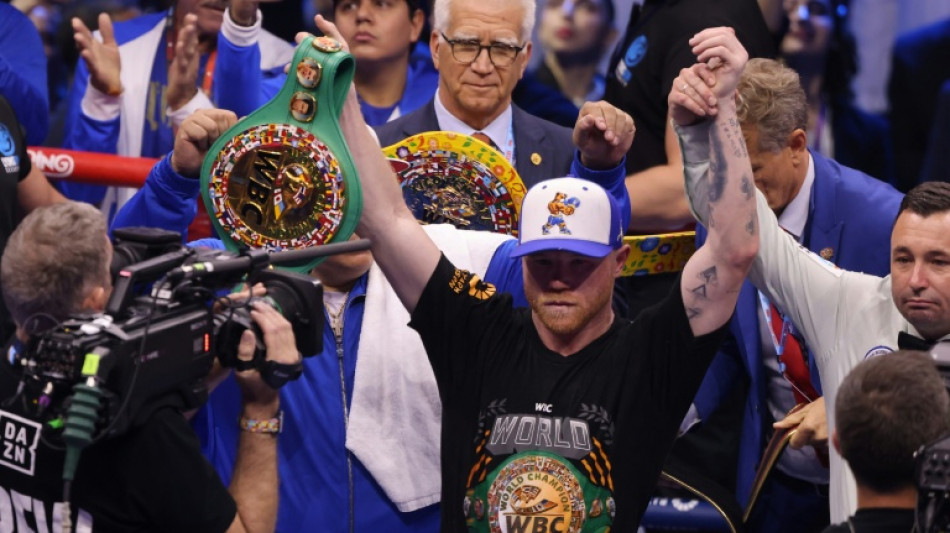 Canelo Alvarez unifies super middleweight titles on Saudi Arabia debut