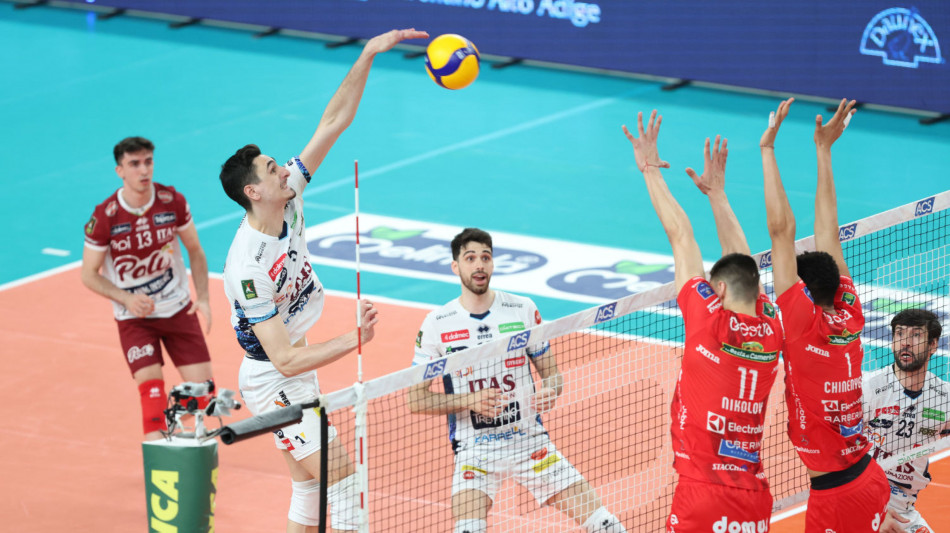Pallavolo: Finali Scudetto; Trentino vince Gara-1