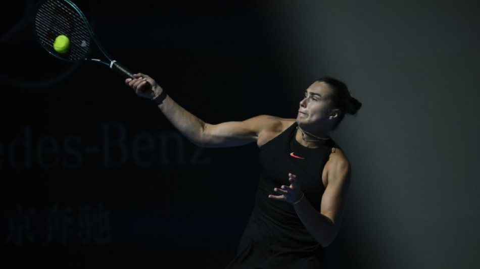 WTA de P&eacute;kin: Sabalenka en quart de finale apr&egrave;s un 15e succ&egrave;s d'affil&eacute;e