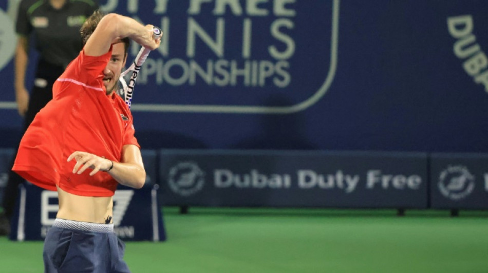 Medvedev wins in Dubai for third title in three weeks
