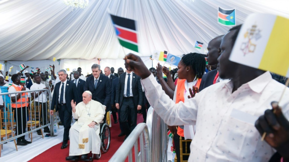 Soudan du Sud: le pape lance un cri d'alarme pour rendre une "dignit&eacute;" aux d&eacute;plac&eacute;s