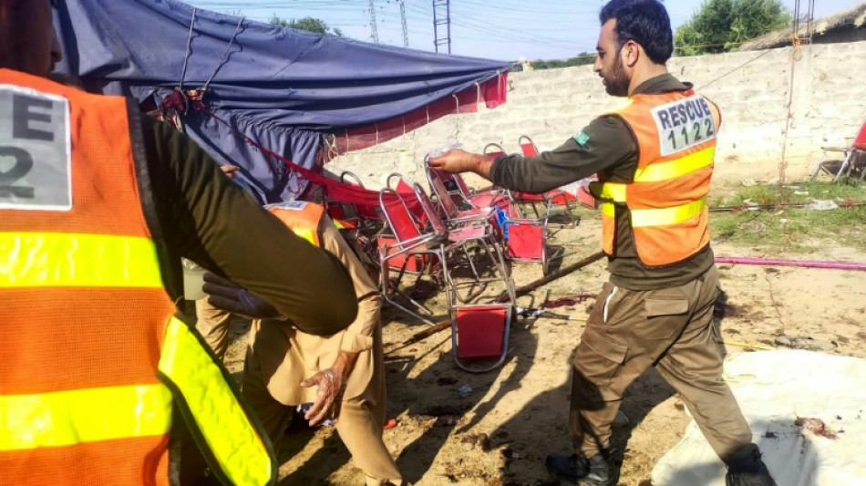 Suicide blast kills at least 39 at Pakistan political party gathering
