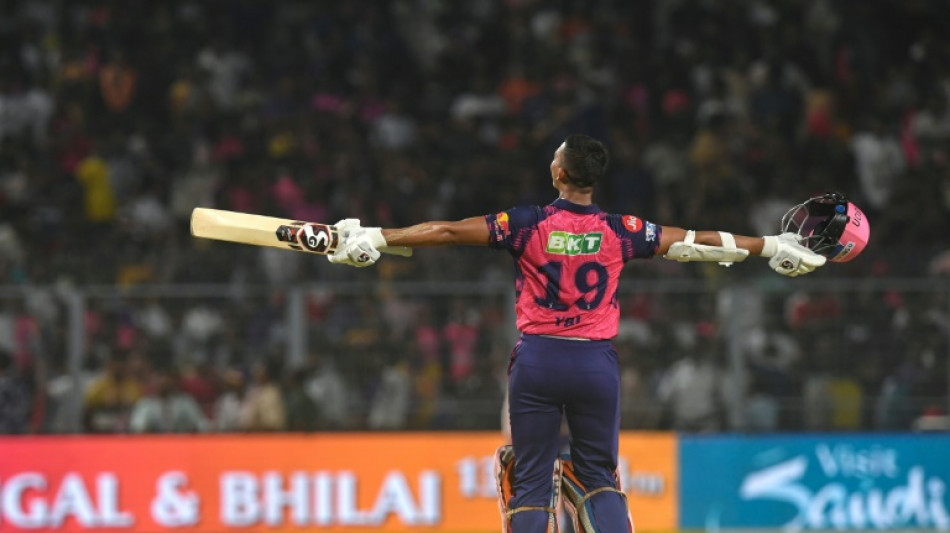 Jaiswal hits IPL's fastest 50 as Rajasthan thrash KKR