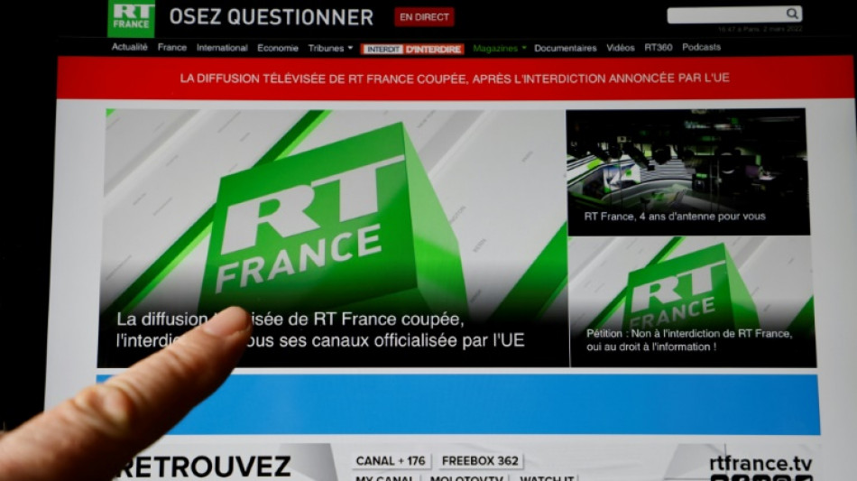 Russie: RT France conteste sa suspension devant la justice europ&eacute;enne