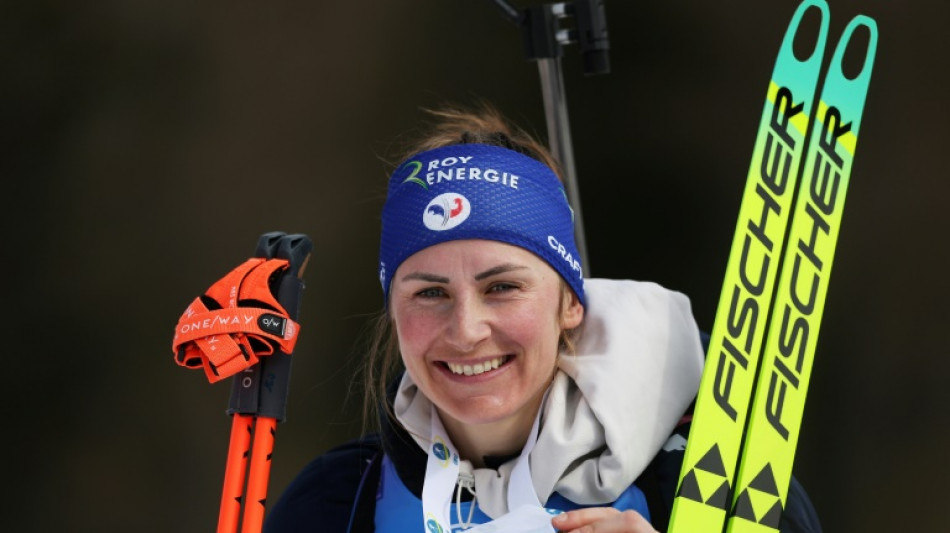 Mondiaux de biathlon: la France en bronze en poursuite gr&acirc;ce &agrave; Braisaz-Bouchet et Perrot