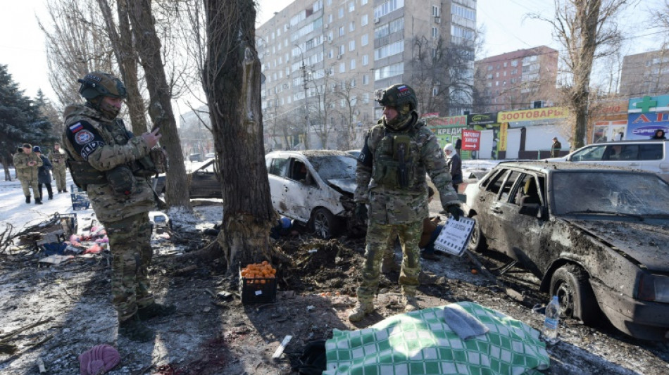 La Russie d&eacute;nonce l'attaque ukrainienne "barbare" &agrave; Donetsk, un terminal gazier en feu en Russie