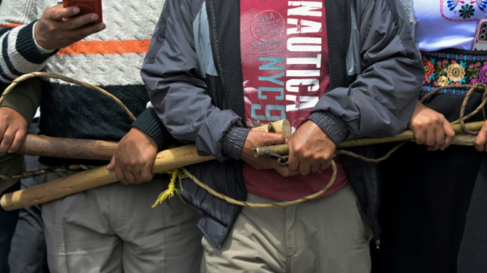 Ind&iacute;genas de Ecuador piden en una marcha dar paso al juicio pol&iacute;tico contra Lasso