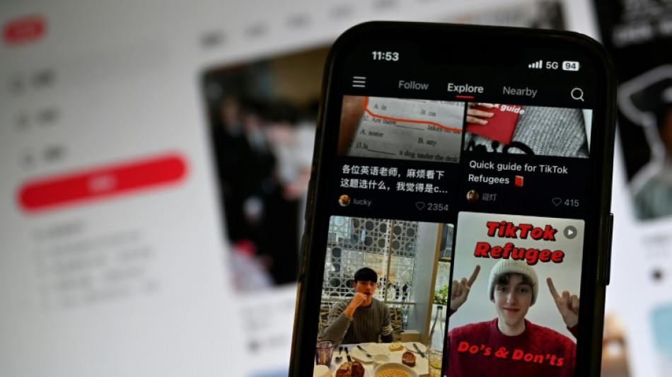 Aux Etats-Unis, des "r&eacute;fugi&eacute;s de TikTok" affluent sur une application chinoise