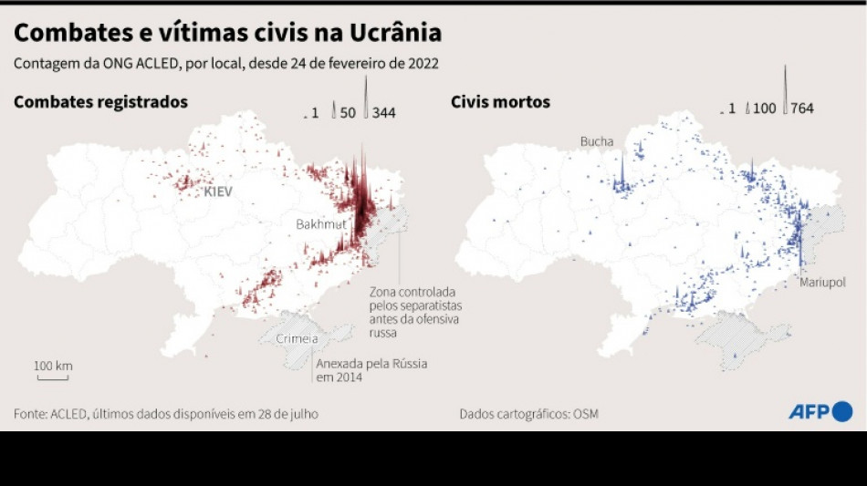 Ucr&acirc;nia afirma que derrubou 15 drones russos lan&ccedil;ados contra Kiev