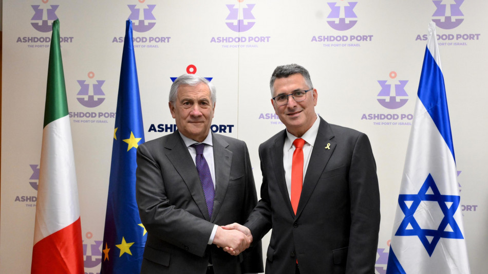 Tajani a Sa'ar, 'due Stati &egrave; la soluzione per il futuro'