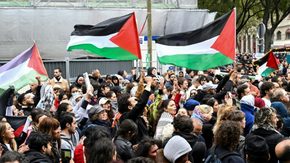 A Paris, des milliers de participants &agrave; un rassemblement pro-palestinien interdite