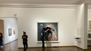 Ambientalistas roc&iacute;an con l&iacute;quido negro una obra maestra de Klimt en un museo de Viena