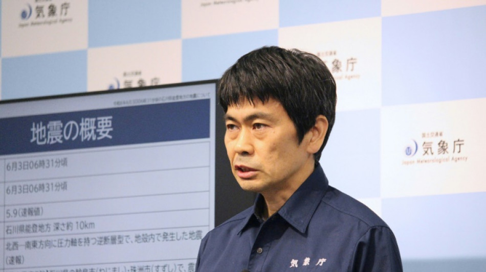 Fuerte sismo de magnitud 5,9 sacude el centro de Jap&oacute;n