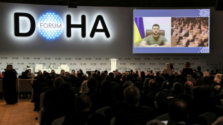 Zelenski denuncia en foro de Doha que Rusia est&aacute; alentando carrera de armamento nuclear