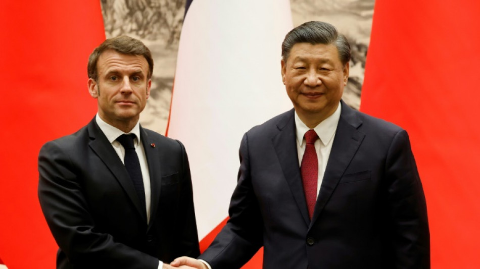 Xi und Macron fordern rasche Friedensgespr&auml;che zwischen Kiew und Moskau