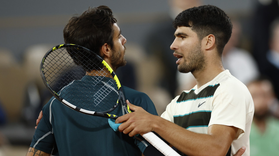 R.Garros: Musetti quasi in lacrime, Alcaraz 'cos&igrave; &egrave; brutto'