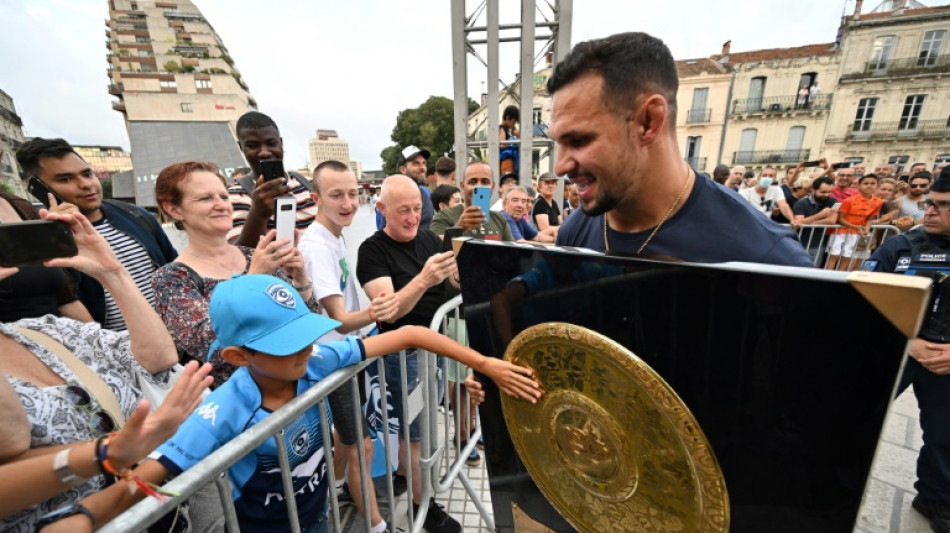 Top 14: Montpellier f&ecirc;te ses h&eacute;ros sur la place de la Com&eacute;die