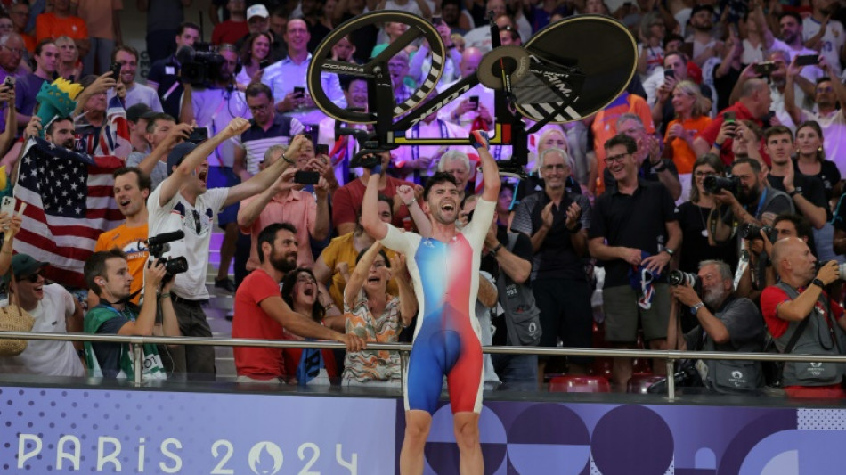 Cyclisme sur piste: le chef d'oeuvre de Benjamin Thomas "r&eacute;veille le volcan"