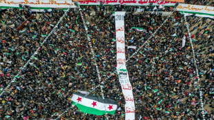 Manifestaci&oacute;n en Siria por el 12&ordm; aniversario del levantamiento contra el r&eacute;gimen