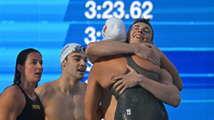 Natation: le relais fran&ccedil;ais champion d'Europe du 4x100 m mixte