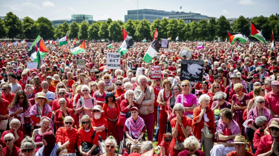 Tens of thousands rally for Gaza in Netherlands, Belgium