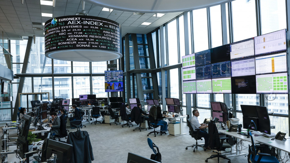 Borsa: l'Europa gi&ugrave; con i dazi e il lavoro Usa, Parigi -2,91%