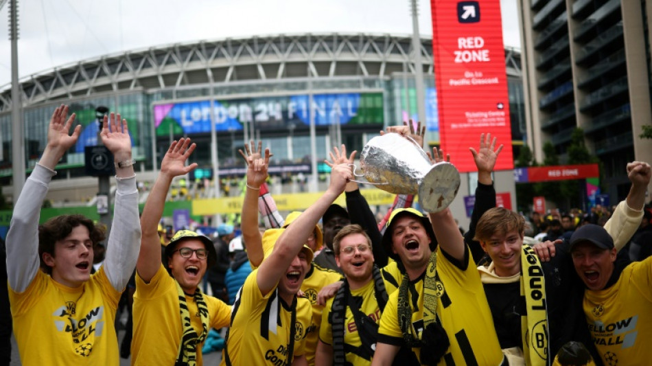 C1: la fi&egrave;vre monte &agrave; Wembley avant la finale Real-Dortmund