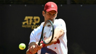 Rome: Djokovic, casqu&eacute;, plaisante de sa m&eacute;saventure 