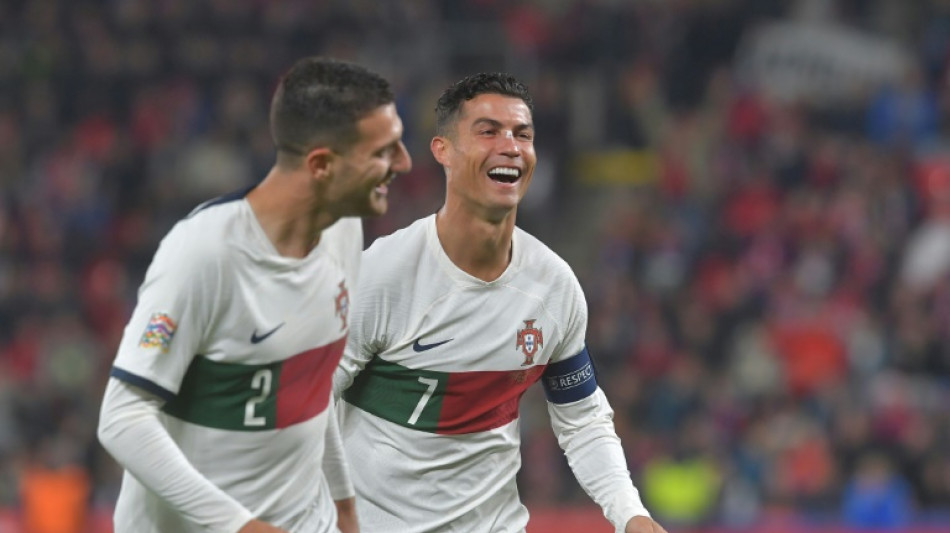 Ligue des nations: le Portugal gagne en R&eacute;p. tch&egrave;que 4-0 et prend la t&ecirc;te devant l'Espagne
