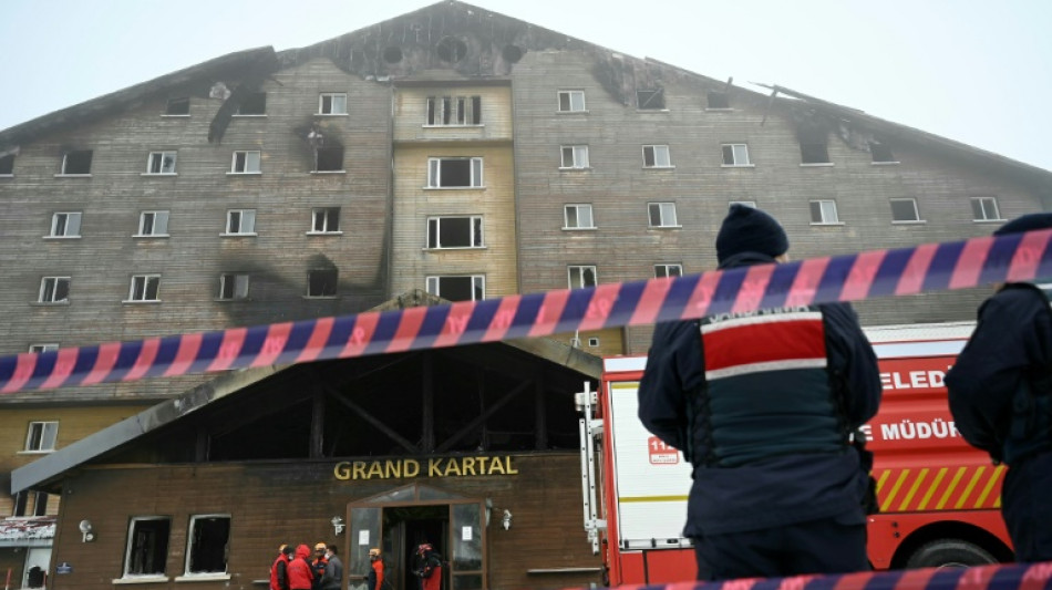 Turquie: l'incendie d'un h&ocirc;tel d'altitude a fait 78 morts, selon un bilan d&eacute;finitif