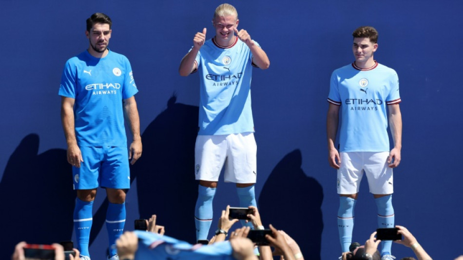 Angleterre: Haaland promet "sourires", travail" et "troph&eacute;es" &agrave; Manchester City