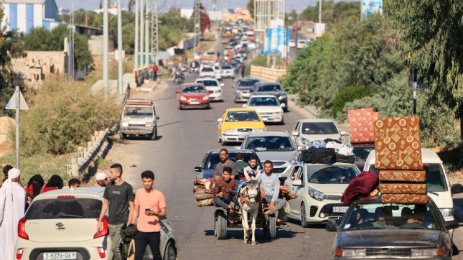 Tausende Pal&auml;stinenser fliehen aus dem n&ouml;rdlichen Gazastreifen Richtung S&uuml;den