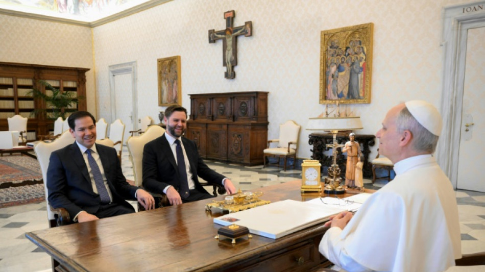 León XIV recibió en el Vaticano a Vance y a Rubio