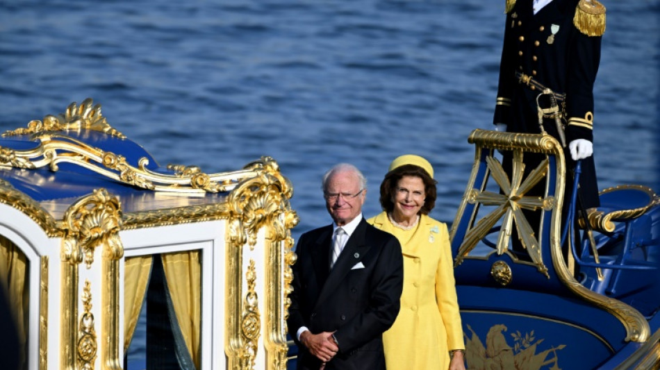 "J'aime le roi !": des dizaines de milliers de Su&eacute;dois dans la rue pour le cort&egrave;ge royal