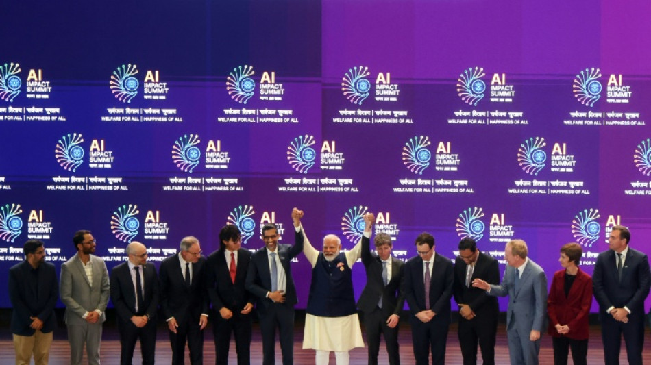 Inde: Modi, Macron et Guterres appellent &agrave; un acc&egrave;s universel &agrave; l'IA