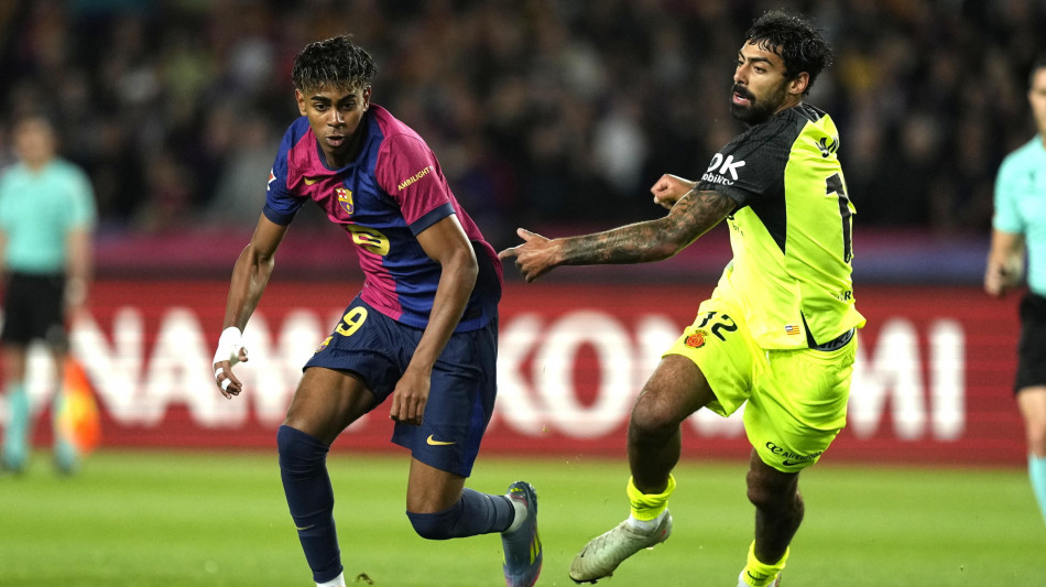 Calcio: Liga; Barcellona batte Maiorca 1-0 e allunga sul Real