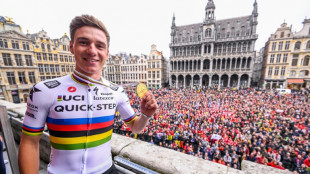 Cyclisme: la Grand-Place de Bruxelles c&eacute;l&egrave;bre Evenepoel