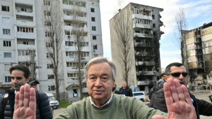 Russische Raketen schlagen w&auml;hrend Guterres-Besuch in Kiew ein
