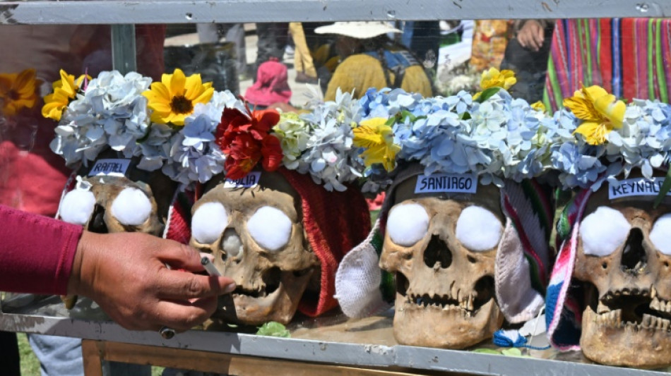 Bolivianos veneram cr&acirc;nios humanos com m&uacute;sica e oferendas na Festa das &Ntilde;atitas