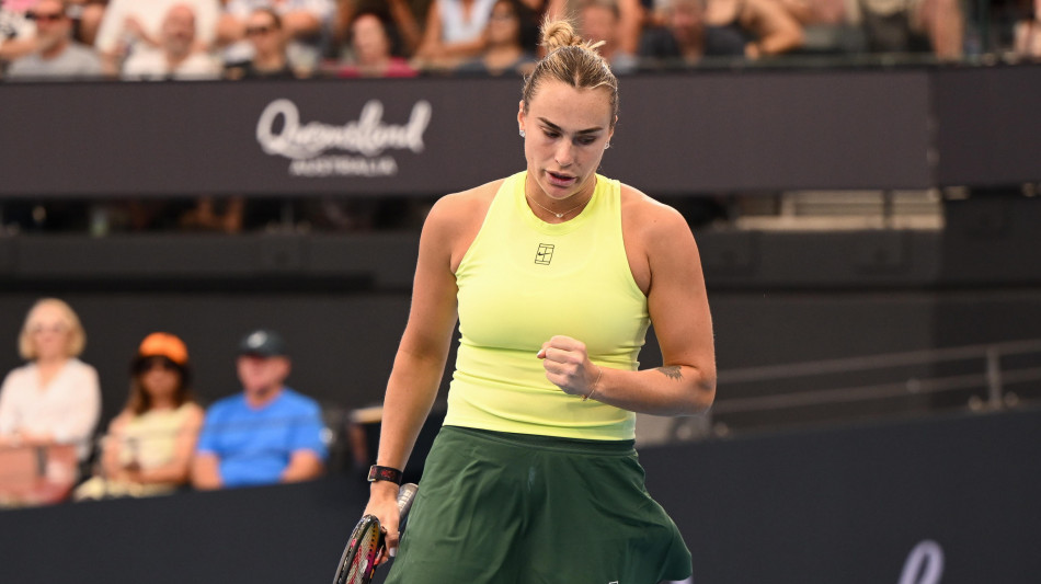 Sabalenka ancora una finale a Brisbane '&egrave; speciale'