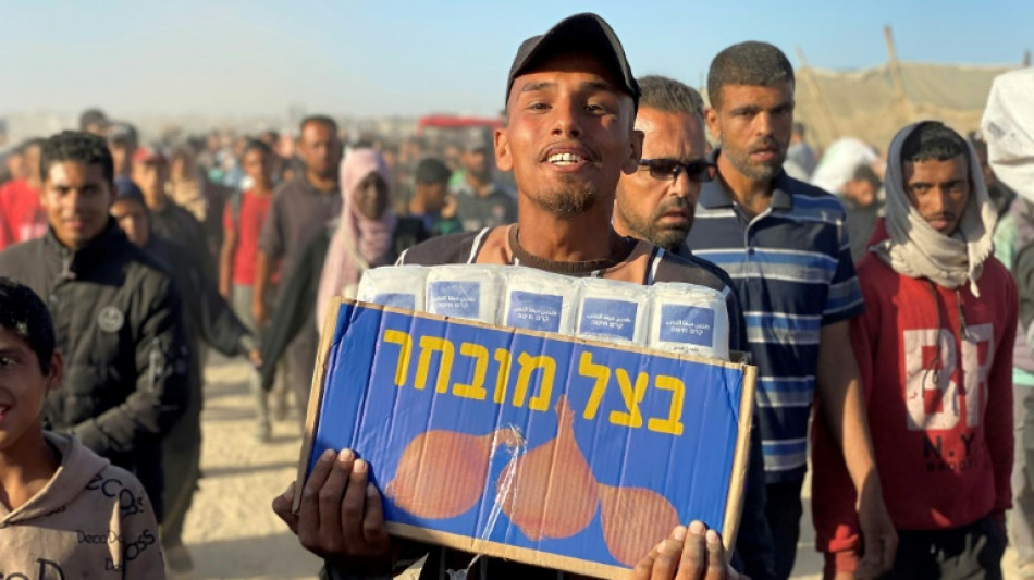 Saqueo de un almac&eacute;n del Programa Mundial de Alimentos en Gaza